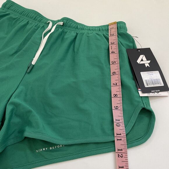 NEW FOURLAPS Women’s Pace Shorts‎ Emerald Green Small RETRO Four Laps Athleisure - Picture 4 of 11